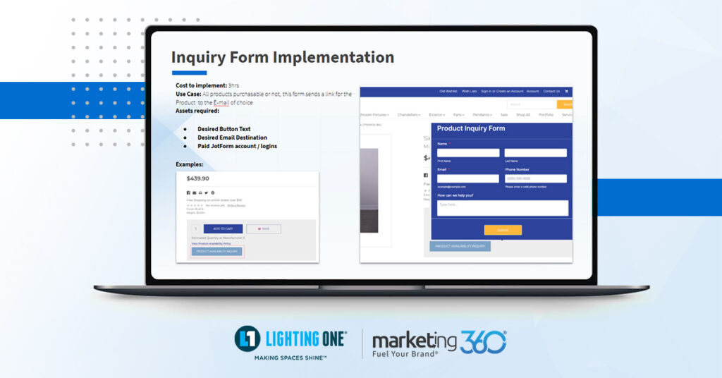 Inquiry form update